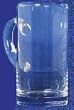 Individually Hand Etched Glass Seahorse Syrup Pitcher 5"H 10 oz Set / 2