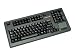 Cherry G80-11900 LTMEU-2 TouchBoard Tastatur 2X PS/2 105 Tasten W95 US mit integriertem Touchpad, schwarz