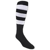 365 Hoop Rugby Sock (Black/White)