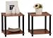 Momentum Furnishings Llc 2Pc Cherr End Table Set Pbf-02 Furniture Library/Book Shelves