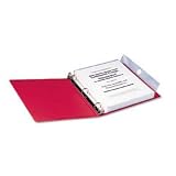 Clear Poly 3-Ring Envelopes with Hook and Loop Closure, 1-1/4 Expansion, 3/Pack SMD89500