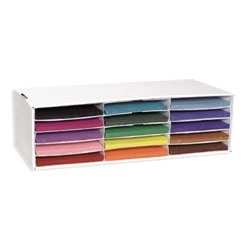 Construction Paper Storage, 28-3 4x13-1 2x8-1 2, White by Pacon Corporation