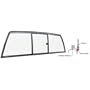 CRL "Perfect Fit" Tri-Vent Truck Slider with Clear Glass for 1994-2003 Chevy/GMC S-Series