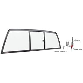 CRL "Perfect Fit" Tri-Vent Truck Slider with Clear Glass for 1994-2003 Chevy/GMC S-Series
