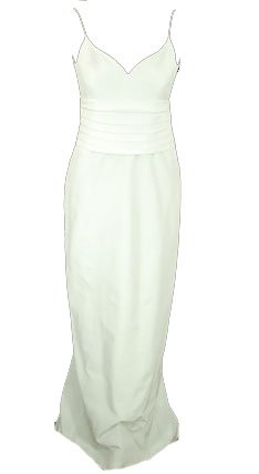 Nicole Miller V-Neck Faille Sleeveless Cummerbund Dress