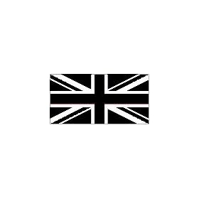 Union Jack Black Polyester 1500mm x 900mm (5' x 3')Polyester Drapeau