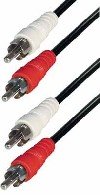 10m Audio Kabel 2 x Cinch Stecker auf 2 x Chinch Stecker stereo 10 m Audiokabel