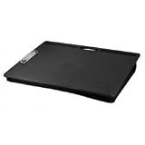 Lap Desk - Jumbo Sized With Clip - Black (Black/Black) (18.75H x 14.5W x 3D)