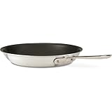 All-Clad 7112NSR2 MC2 Master Chef 2 Stainless Steel Tri-Ply Bonded PFOA Free Nonstick Fry Pan Cookware, 12-Inch, Silver
