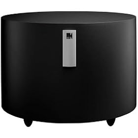 KEF PSW2500BL Powered Subwoofer 250-Watt Amplifier