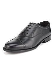 Wide Fit Leather Toe Cap Lace Up Shoes
