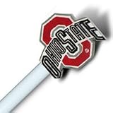 Review BFA  / NCAA OSU Ohio State Buckeyes - Drapery / Curtain Finials Rod Set