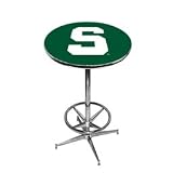 Michigan State Bar Pub Cafe Table Chrome