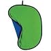 Flashpoint 5' x 6' Collapsible Disc Background, One Side Chroma Blue and One Side Chroma Green, with Carrying Case.