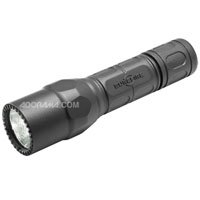 SureFire G2X Pro Dual Output LED Flashlight, Maximum 200 Lumens - Black