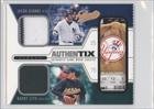 2004 Fleer Authentix Game Jersey Dual #JGBZ - J.Giambi/B.Zito