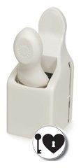 Martha Stewart Crafts - Valentine - Double Craft Punch - Medium - Heart Lock and Key
