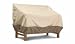 Outdoor Patio Classic Accessories Beige/Brown Loveseat Cover