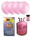 Disposable Helium Gas Cylinder with 150 Petal Pink Balloons and Curling Ribbon included