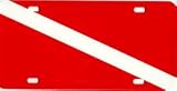 Dive Flag License Plate - Aluminum