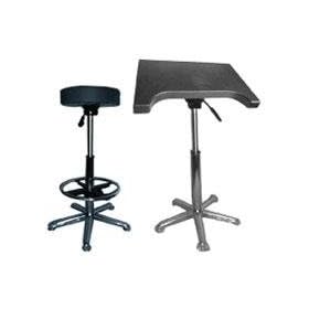 Savage Complete Posing Kit, Pneumatic Posing Stool with Foot Rest & Pneumatic Posing Table.