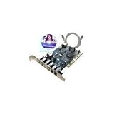 PCI Firewire DV iLink Sony IEEE1394 Card with Cable and Ulead Videostudio DV Editting Software Kit - Bonus of 5 USB2 Ports