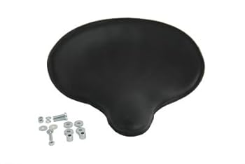 Motorcycle Black Leather Thin Style Solo Seat