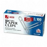 Acco(R) Premium Silverette Paper Clips, Jumbo, Box Of 100