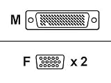 HP - VGA cable - DMS-59 (M) - HD-15 (F)