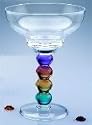 Pearl 14 oz. Rainbow Acrylic Plastic Margarita Glasses