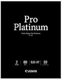 Canon Photo Paper Pro Platinum, 8.5 x 11 Inches, 20 Sheets (2768B022)