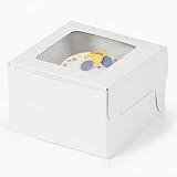 Cardboard White Cupcake Boxes (pack of 6)