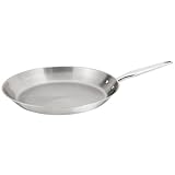 T-fal C7980774 Ultimate Stainless Steel Copper-Bottom Multi-Layer Base Dishwasher Safe 12-Inch Fry / Saute Pan, Silver