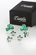 Irish Clove Cufflinks and Studs in Silver Setting