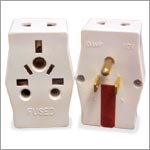 UNIVERSAL MULTI ADAPTER FOR USA (VP 116)- CONVERTS ANY FOREIGN PLUG TO AMERICAN OUTLET with FUSE PROTECTION