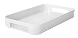 Zak Designs Gallery Skinny Rectangular Tray, 13 by 7-1/2-Inch, White
