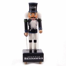 Seattle Seahawks 12 Wind Up Musical Nutcracker