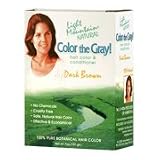 Henna Gray Dark Brown - 7 oz., (Light Mountain Henna)