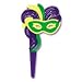 Mardi Gras Mask Jewel Cupcake Pick
