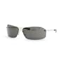 Christian Dior Hit 2 S YB7/P9 Fashion Sunglasses, Silver Frame/ Dark Rhodium Grey Lenses/ Crystals