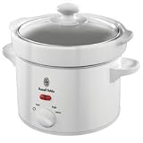 from Russell Hobbs Russell Hobbs 18446 Russell Hobbs slow cooker, 2ltr capacity, 3 heat settings, white,