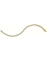 4 cttw 14k Yellow Gold Diamond Tennis Bracelet (Real Diamonds: 4 cttw)