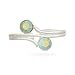 Wrap Design Toe Ring with Green AB Crystals