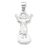 Sterling Silver Divino Nino Figure Pendant (Divine Infant Jesus)