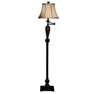 Kichler 74235CA Floor Lamp 1Lt Fluorescent Casual Aged Pecan Tremont