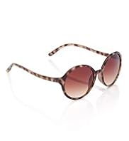 Animal Print Round Frame Sunglasses