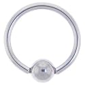 14 Gauge STEEL BCR Captive Ring 7/16 Inches 5mm