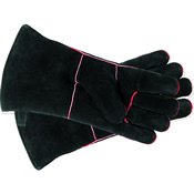 Black Fireplace Hearth Gloves - Short