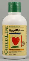 Child Life Liquid Calcium/Magnesium,Natural Orange Flavor Plastic Bottle, 16-Fl. Oz.