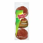 Scotch-Brite Copper Coated Scrubbing Pads 3 ct (Quantity of 7)